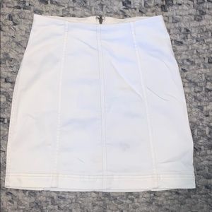 Free People White Pencil Skirt